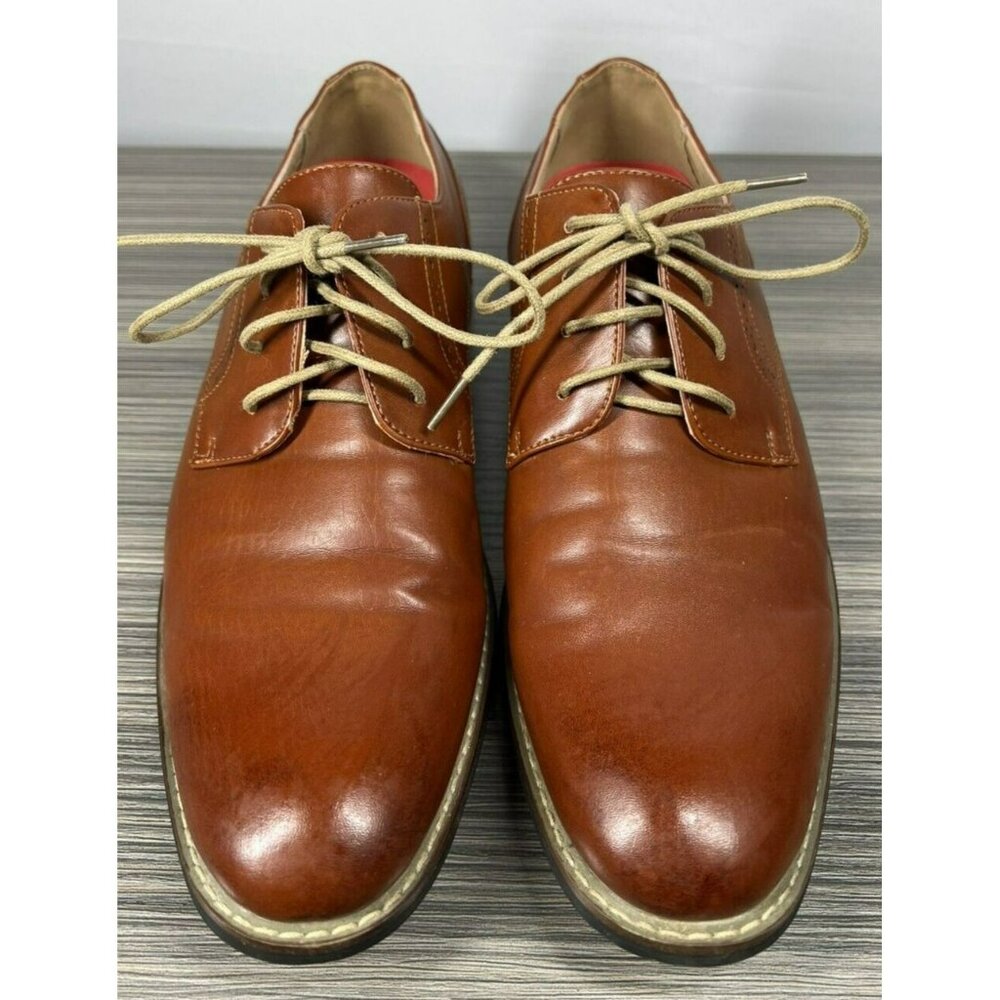 Bruno Marc Oxford Shoes Men's 9.5 Prince-16 Brown Lace Up Almond Toe Dress Shoes